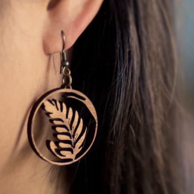 latte art rosetta earring latte art rosetta earring